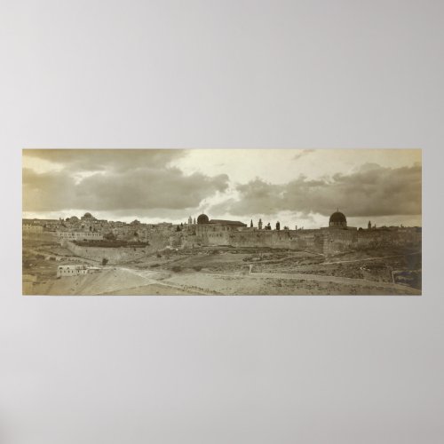 Early Picture of Jerusalem from the Southeast Poster