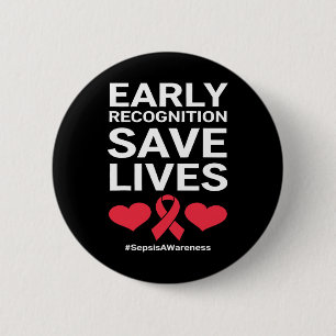 Early Recognition Save Lives Sepsis And Blood Canc Button