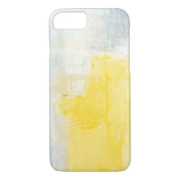 'early Riser' Grey And Yellow Abstract Art Case by T30Gallery at Zazzle