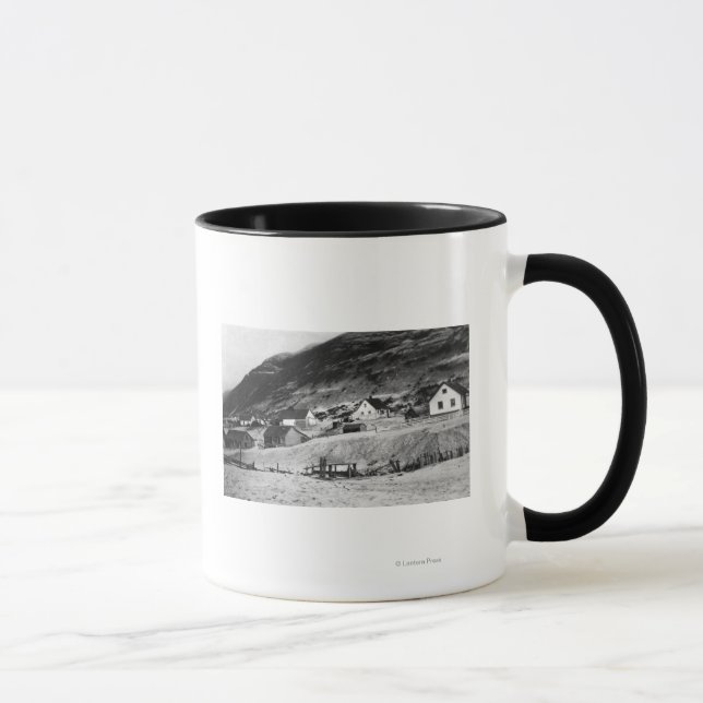 Early Scene of Kodiak, Alaska Photograph Mug (Right)