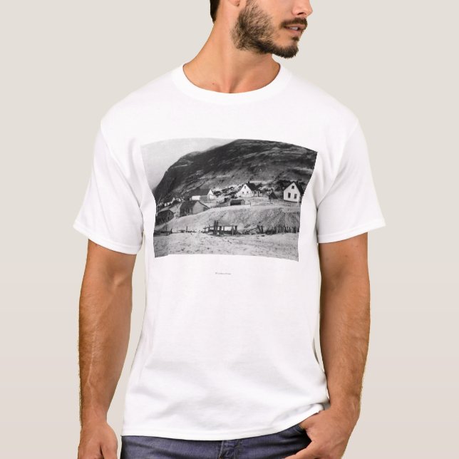 Early Scene of Kodiak, Alaska Photograph T-Shirt (Front)