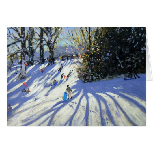 Early snow Darley Park Cards (Front Horizontal)