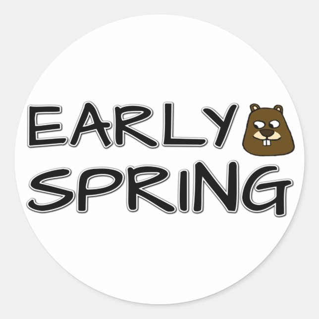 Early Spring Classic Round Sticker (Front)
