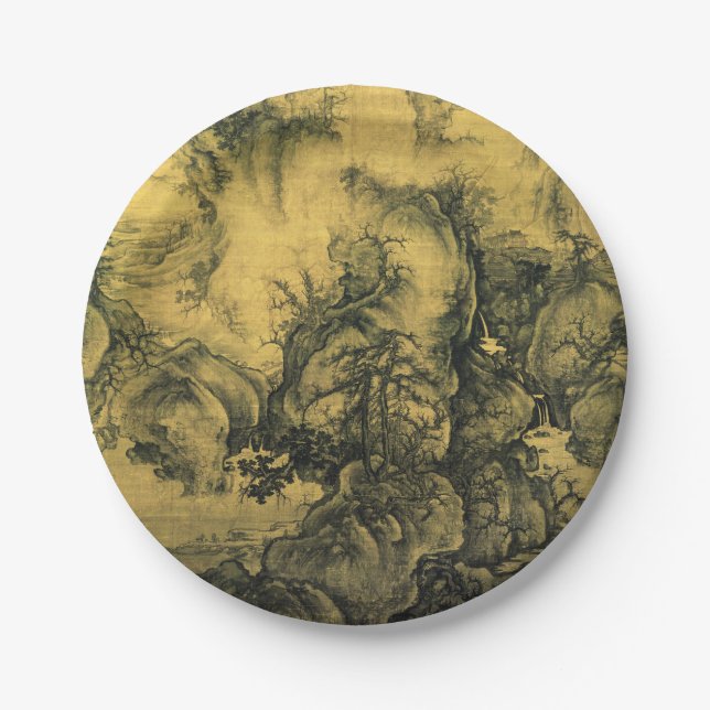 Early Spring & Guo Xi - Chinese Art/imperial China Paper Plates (Front)