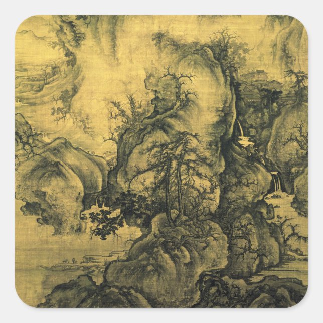 Early Spring & Guo Xi - Chinese Art/imperial China Square Sticker (Front)