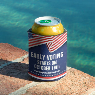 Early Voting 2026 Midterm Election American Can Cooler