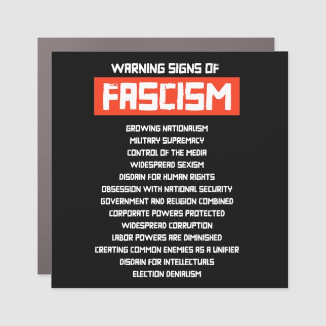 Early Warning Signs of Fascism (Front)