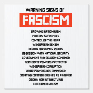 Early Warning Signs of Fascism
