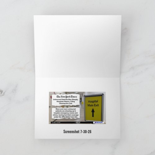 Early Warning System Journalist Greeting Card