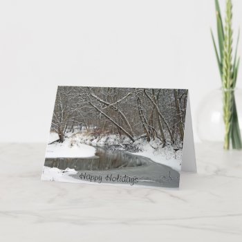 Early Winter At Petrifying Springs Holiday Card by kkphoto1 at Zazzle