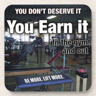 Earn It - Workout Motivational Beverage Coaster