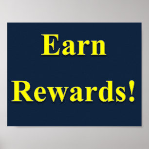 Earn Rewards Poster Matte