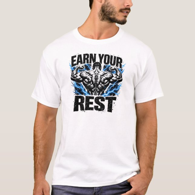 Earn Your Rest – Reward Recovery Gym Tee (Front)