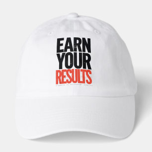 Earn Your Result Motivation Quote T-Shirt – Succes Hat