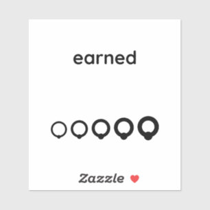 Earned Decal (Black Vinyl)