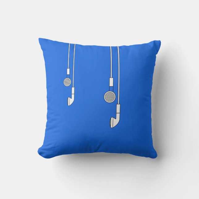 Earphones American Mojo Pillow (Front)