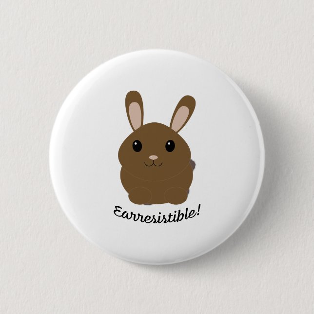Earresistible Bunny Button (Front)