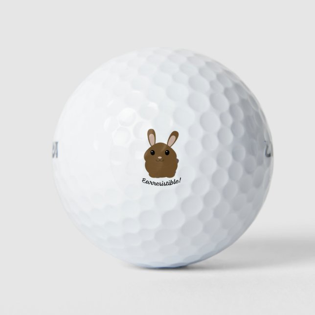 Earresistible Bunny Golf Balls (Front)