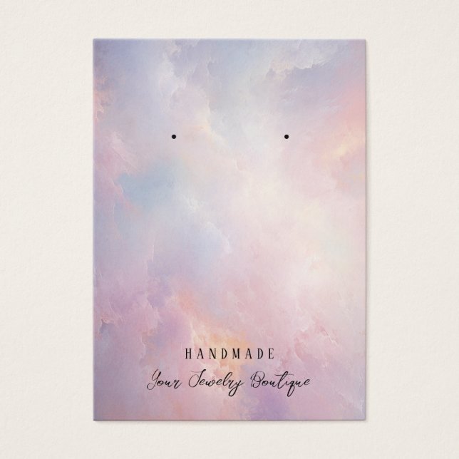 Earring Abstract Clouds Jewelry Display Cards (Front)
