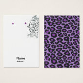 Earring Card Blank/ tattoo and leapord (Front & Back)