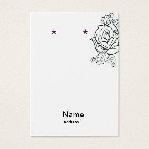 Customizable Earring Card Blank/ tattoo and leapord Business Card