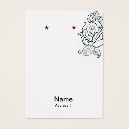 Earring Card Blank/ tattoo and leapord (Front)