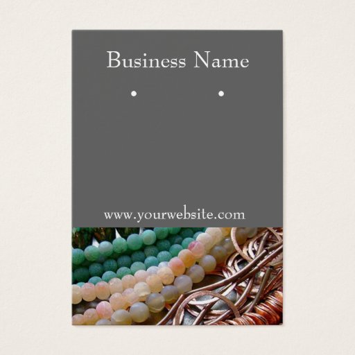 Customizable Earring Cards Business Cards