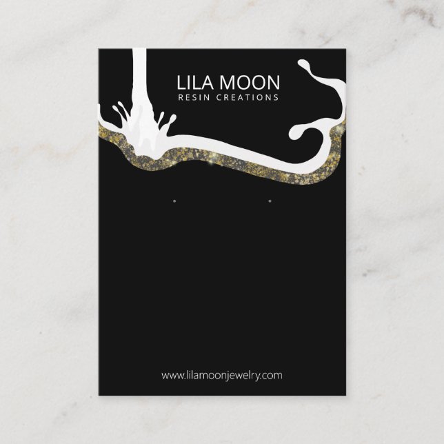 Earring Cards For Resin Jewelry (Front)