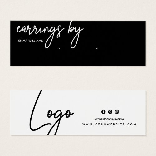 Earring Display Business Card