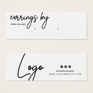 Earring Display Business Card