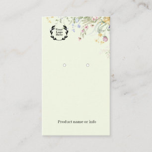 Earring Display Card   Jewelery Display