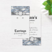 Earring Display Cards Cute Zebra Sparkle Jewelry (Desk)