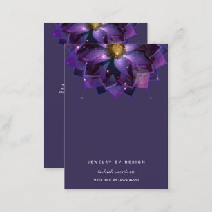 Earring Display, Mystical Lotus Mandala Crafters Business Card