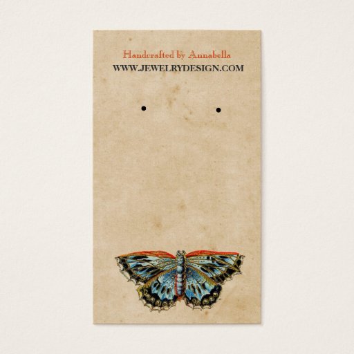 Customizable Earring Holder Business Cards