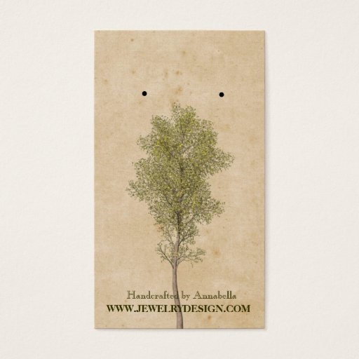 Customizable Earring Holder Business Card Templates