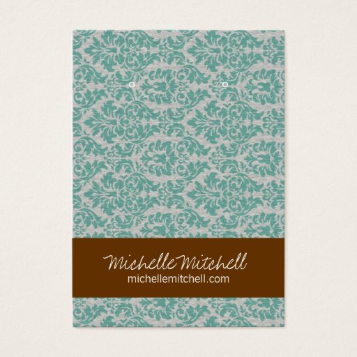 Customizable Earring Holder | Business Card | Duo |dmskblubr