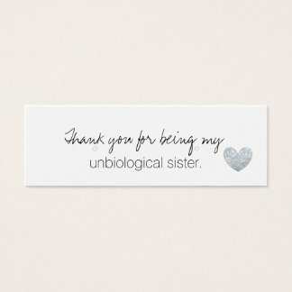Earring Holder/Thank You - UnbiologicalSisterFab S
