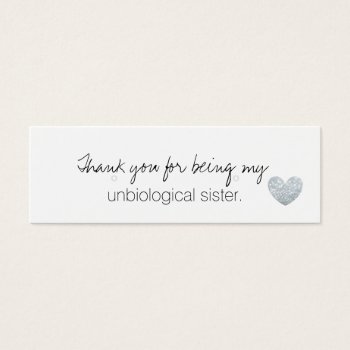 Earring Holder/thank You - Unbiologicalsisterfab S by Evented at Zazzle