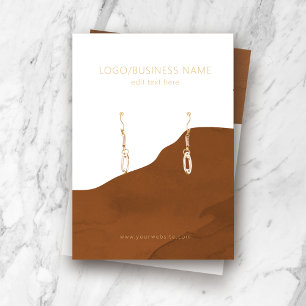 Earring Jewelry Display Card