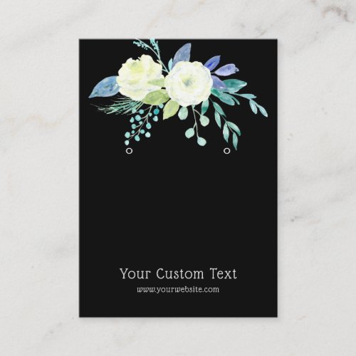 Earring Jewelry Display Card  Watercolor Floral