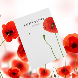 Earring Jewelry Display Cards • Poppy Simplicity