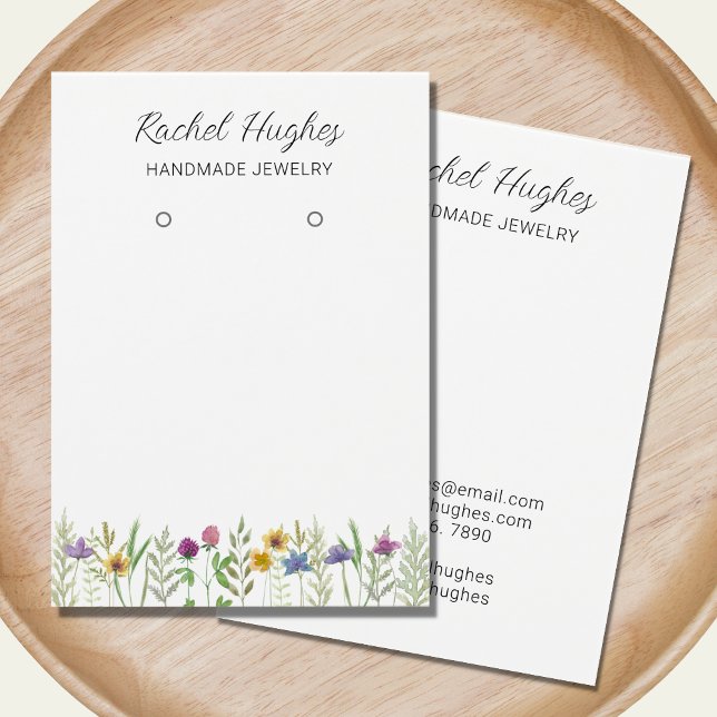 Earring Jewelry Floral Display Card (Creator Uploaded)