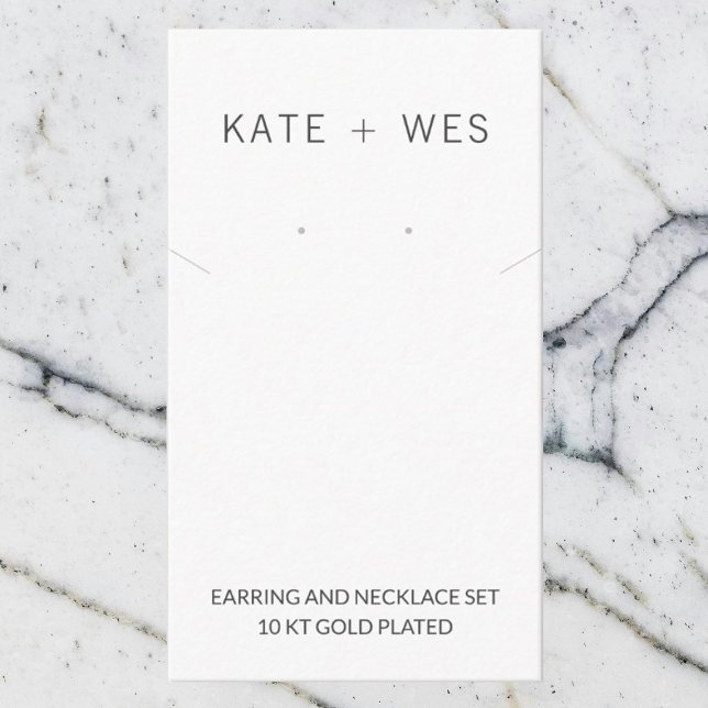 Earring & Necklace Set Jewelry Display Card (Creator Uploaded)