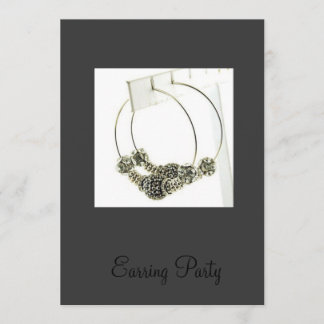 Earring Party Invitation