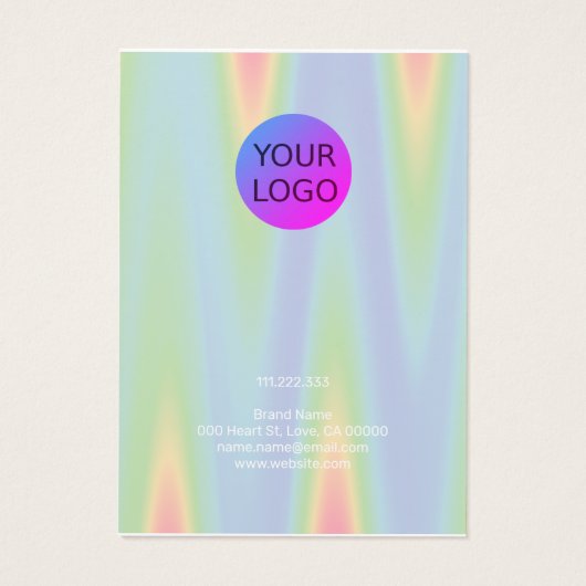 Earrings Holder Color Gradient Ombre Chevron Logo (Back)