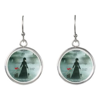 Earrings, Lady of Ashes, Mourning Bells Earrings