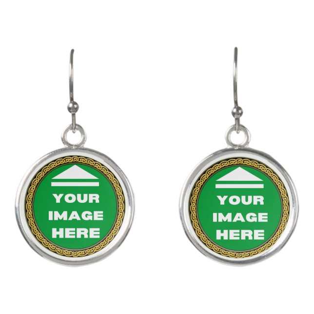 Earrings - Personalized - Add Image / Text (Front)