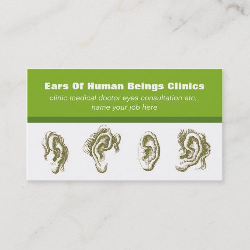 ears hear business card