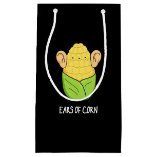 Ears Of Corn Funny Corn Pun Dark BG Small Gift Bag