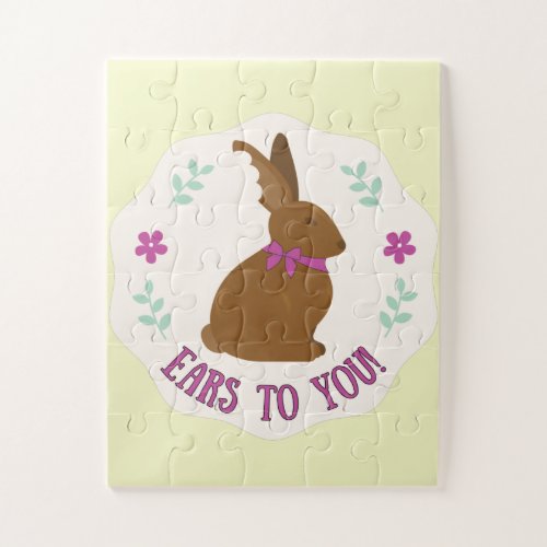 Ears to You Chocolate Easter Bunny Rabbit Jigsaw Puzzle